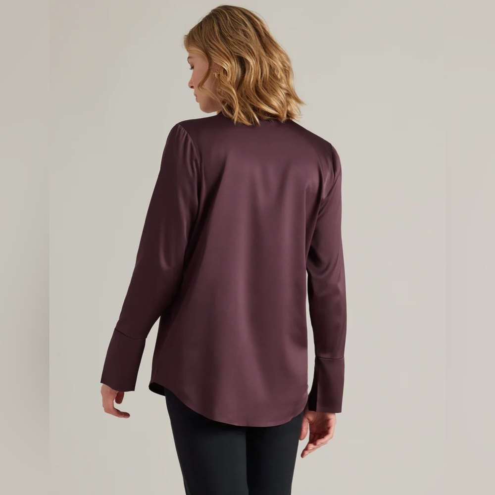 Rhône Party Blouse in Brown Berry